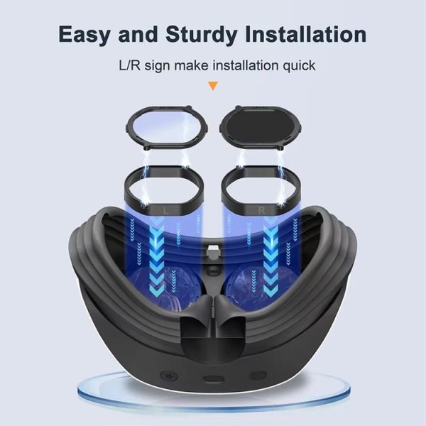 DEVASO For PlayStation VR 2 6 In 1 Magnetic Glasses Anti-Scratch Protective Cover - Image 5