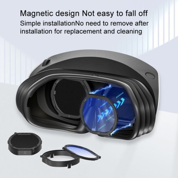 DEVASO For PlayStation VR 2 6 In 1 Magnetic Glasses Anti-Scratch Protective Cover - Image 7