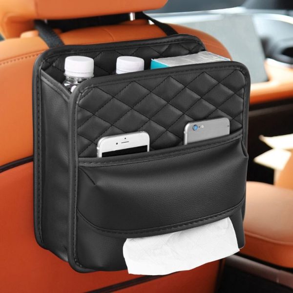 2 In 1 Car Seat Back Storage Hanging Tissue Bag, Style: Standard - Image 10