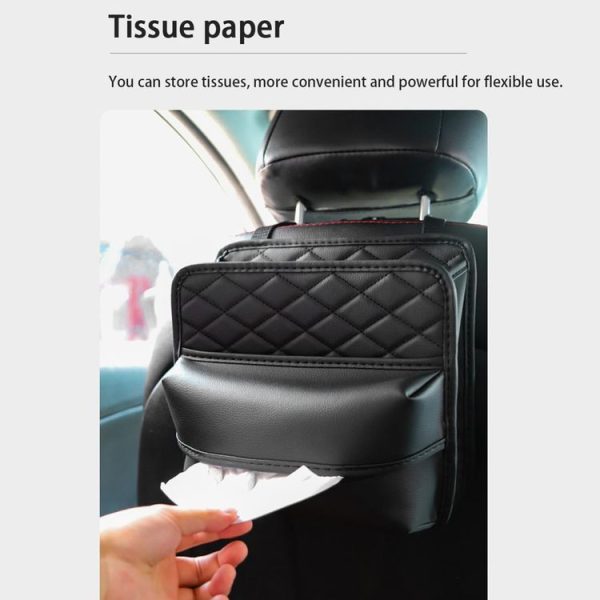2 In 1 Car Seat Back Storage Hanging Tissue Bag, Style: Standard - Image 5