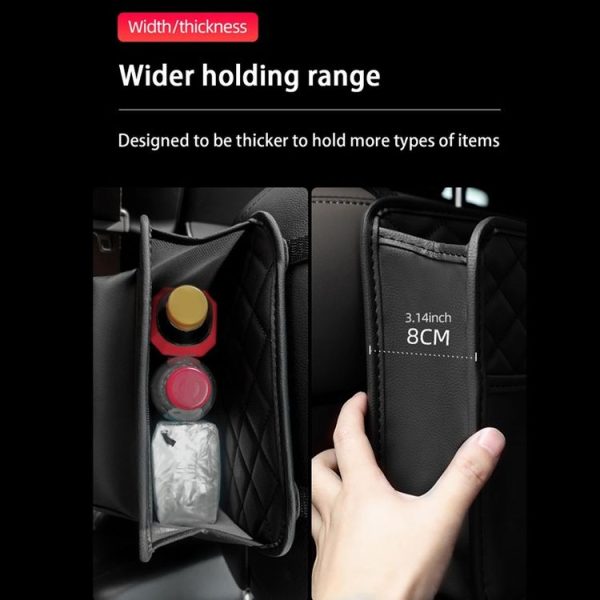 2 In 1 Car Seat Back Storage Hanging Tissue Bag, Style: Standard - Image 7