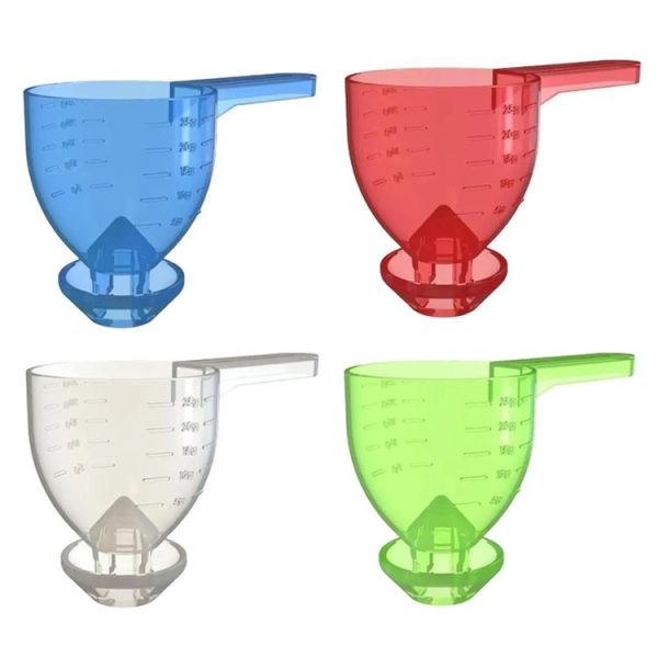 Convenient Measuring Scoop Overflow-proof Funnel Multifunctional Water Bottle Scoop (Blue) - Image 3