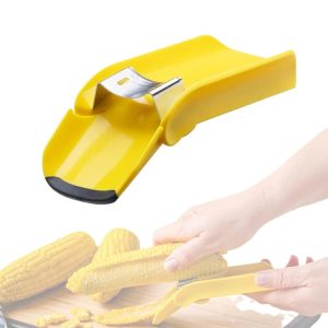 Fast Corn Cob Seperater Kitchen Gadgets Planer Knife (Yellow)