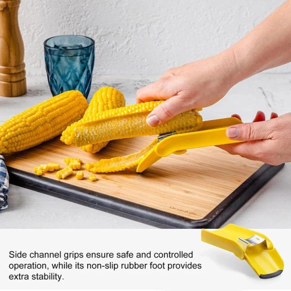 Fast Corn Cob Seperater Kitchen Gadgets Planer Knife (Yellow) - Image 4