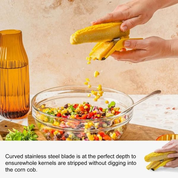 Fast Corn Cob Seperater Kitchen Gadgets Planer Knife (Yellow) - Image 5