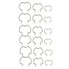 18pcs / Set Quick Connector Clip Transmission Cooler Wire Clip (Silver)