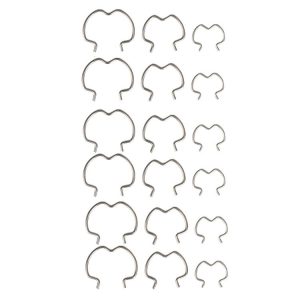 18pcs / Set Quick Connector Clip Transmission Cooler Wire Clip (Silver)
