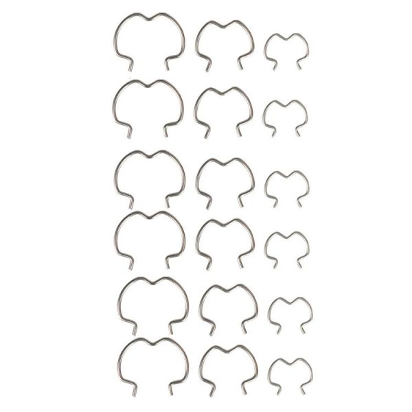 18pcs / Set Quick Connector Clip Transmission Cooler Wire Clip (Silver)