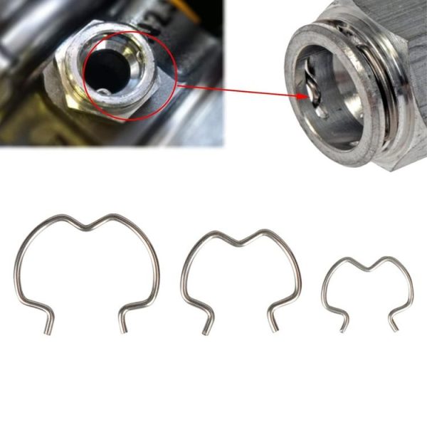 18pcs / Set Quick Connector Clip Transmission Cooler Wire Clip (Silver) - Image 5