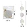 Garden Bird Repellent Decorative Round Hanging Laser Reflective Piece (Dual-Side Silver) - Image 3