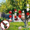 Garden Bird Repellent Decorative Round Hanging Laser Reflective Piece (Dual-Side Silver) - Image 8