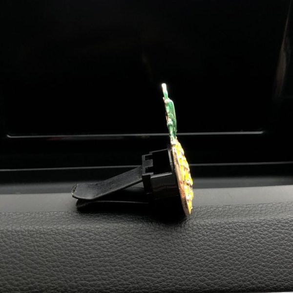 Car Air Conditioning Vent Pineapple Decorative Aromatherapy Clip (Rhinestones) - Image 4