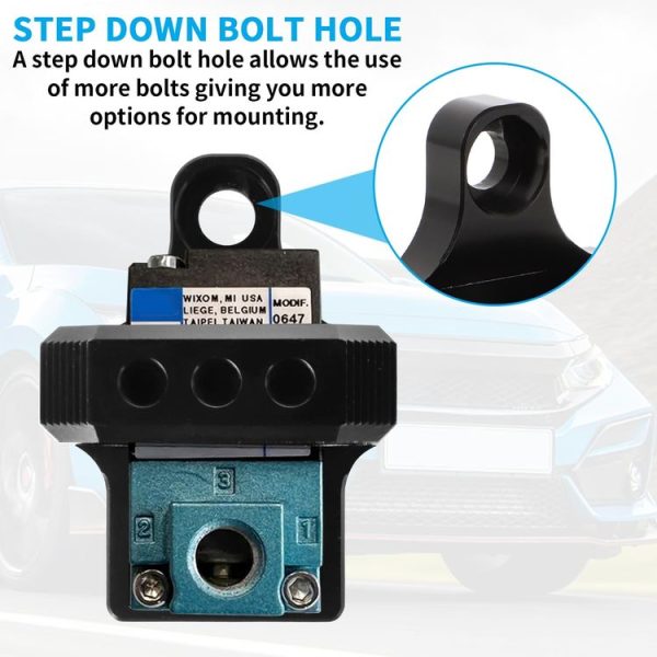 Solenoid Valve Mounting Bracket 3 Port For Mac AEM Boost Controller (Black) - Image 5