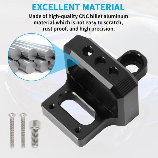Solenoid Valve Mounting Bracket 3 Port For Mac AEM Boost Controller (Black) - Image 6
