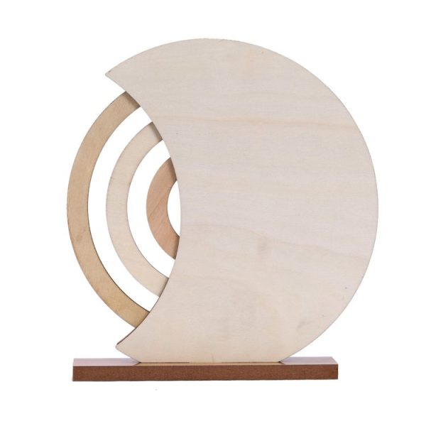 Wooden Manual Rotating Perpetual Calendar Home Decoration Ornaments (Moon) - Image 6