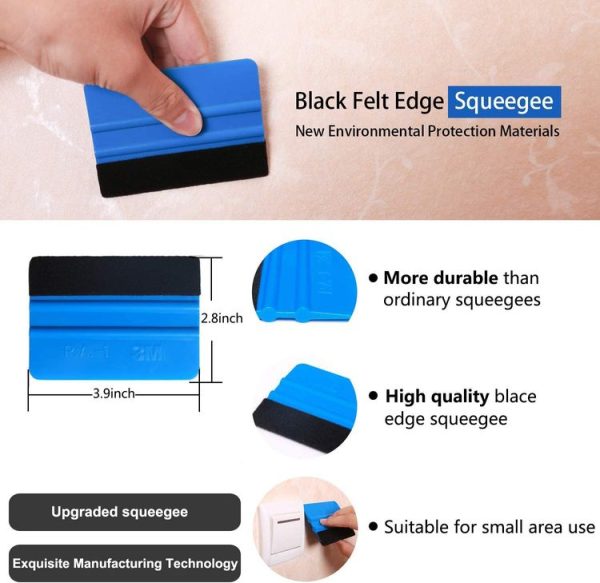 10 In 1 Wallpaper Smoothing Kit Car Vinyl Wrapping Tool Scraper - Image 4