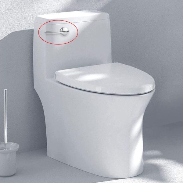 Toilet Flush Handle Replacement Toilet Hand Zinc Alloy Bathroom Accessories With Chain - Image 2