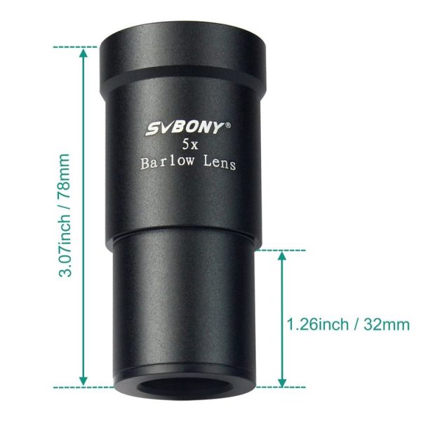 SVBONY F9102A 1.25 Inch 5x Multiplier Astronomical Telescope Accessories - Image 4