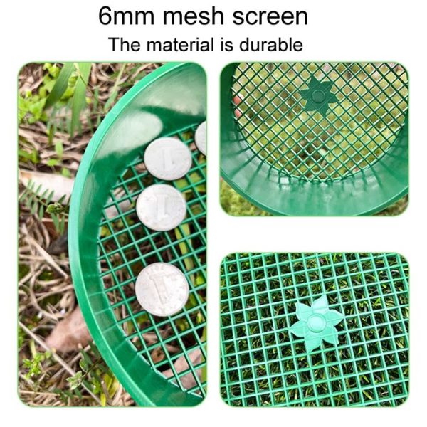 Home Planting Gardening Sieve Tool Sand And Soil Filter Screen, Diameter: 16cm (Green) - Image 5