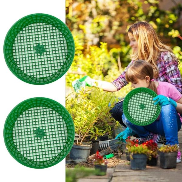 Home Planting Gardening Sieve Tool Sand And Soil Filter Screen, Diameter: 16cm (Green) - Image 7