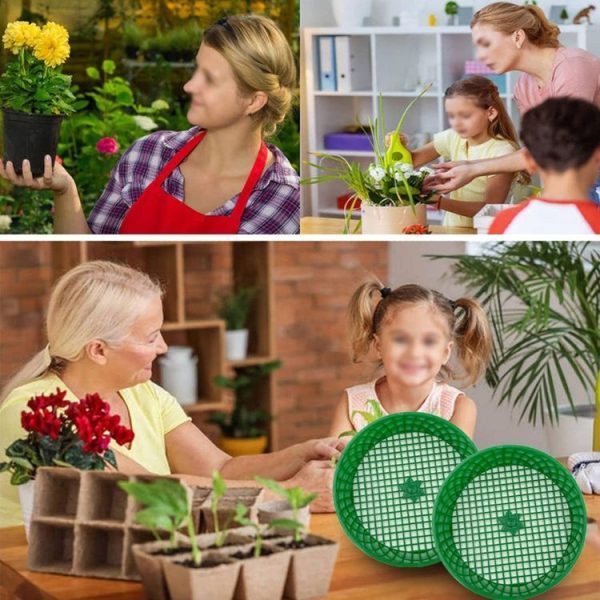 Home Planting Gardening Sieve Tool Sand And Soil Filter Screen, Diameter: 16cm (Green) - Image 8