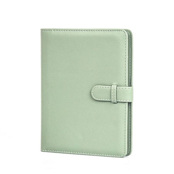 3 Inch 80 Pockets Photo Lychee Print Album Photo Book Card Album (Green)