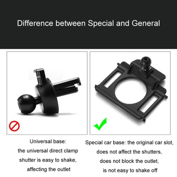 Volkswagen Car Air Outlet Modified Mobile Phone Holder Base, Model: 19-22 Sagitar - Image 3
