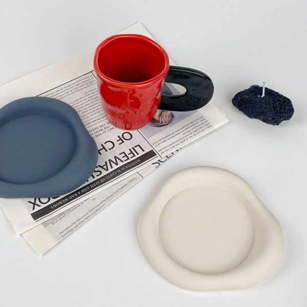 Cloud High Temperature Resistant Silicone Coaster Home Simple Jewelry Storage Tray (White) - Image 4