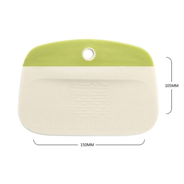 Kitchen Household Pasta Cutter Baking Plastic Squeegee Tool (Yellow) - Image 3