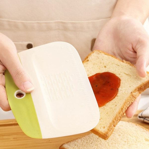 Kitchen Household Pasta Cutter Baking Plastic Squeegee Tool (Yellow) - Image 6