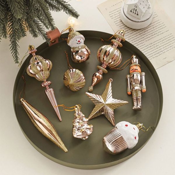 2pcs Christmas Decoration Christmas Tree Pendant Hanging Ornament, Style: Hazelnut - Image 5