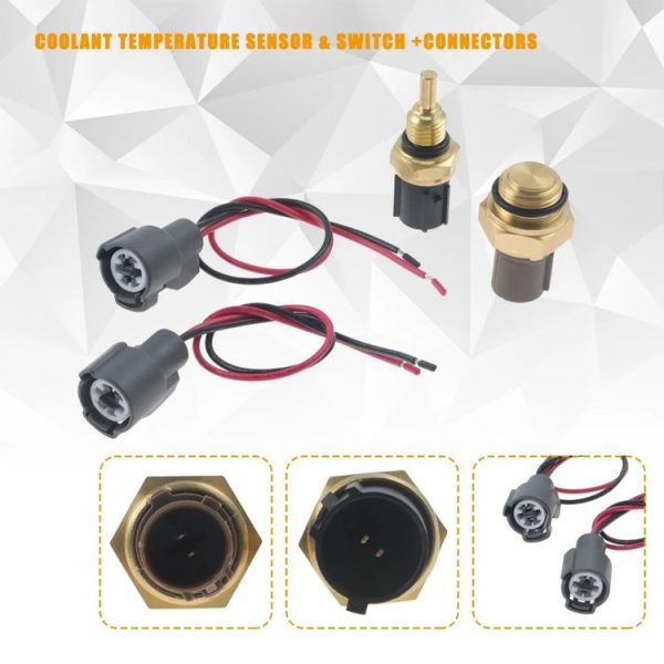 Honda Civic Radiator Coolant Fan Switch Temperature Sensor Plus Wiring Harness (1set) - Image 2