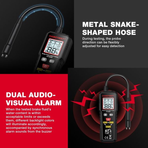 HABOTEST Automobile Motorcycle Brake Fluid Moisture Tester - Image 7
