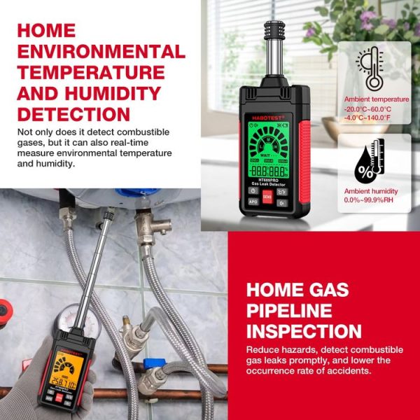 HABOTEST Combustible Gas Methane Leak Detector - Image 11