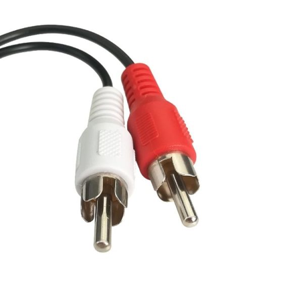 Audio Cable 3.5mm Female To 2RCA Double Lotus Head Speaker Connection Cable (0.23m) - Image 4