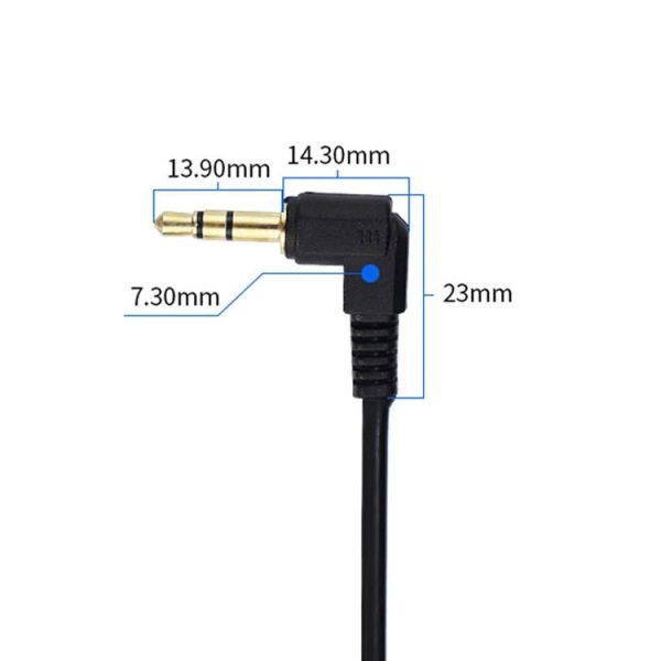 3.5mm Stereo Car Audio Cable PU Gold-plated Elbow Spring Cable (Male To Male) - Image 5