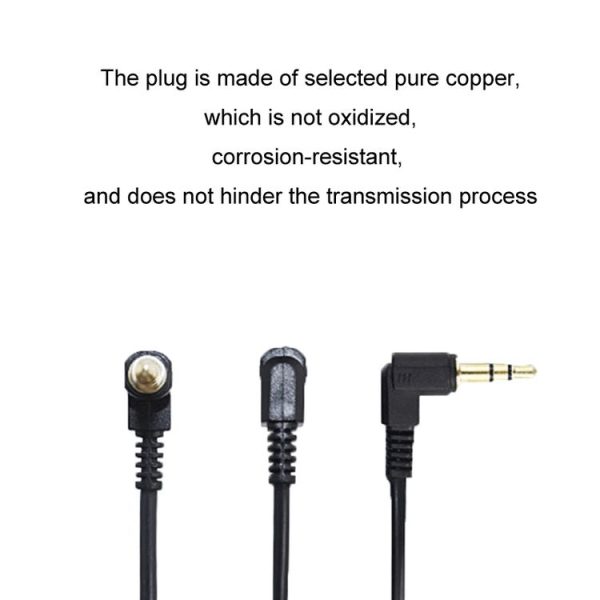 3.5mm Stereo Car Audio Cable PU Gold-plated Elbow Spring Cable (Male To Male) - Image 6