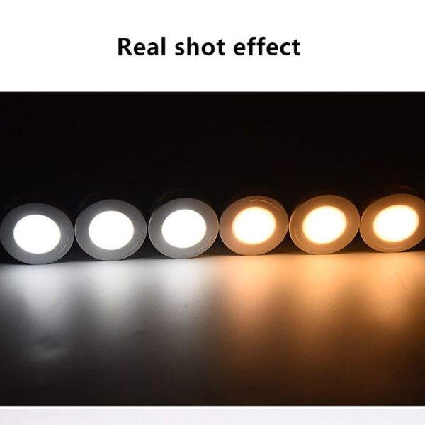 Remote Control Induction Night Light Bedroom Wardrobe LED Push-Button Light (2 Remote Controls + 3 White + 3 Warm) - Image 8