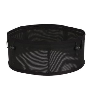 Close-fitting Sports Waist Bag Lightweight Marathon Running Belt, Size: S (Black)