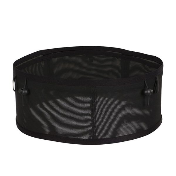 Close-fitting Sports Waist Bag Lightweight Marathon Running Belt, Size: S (Black)