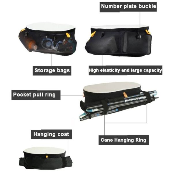 Close-fitting Sports Waist Bag Lightweight Marathon Running Belt, Size: S (Black) - Image 4