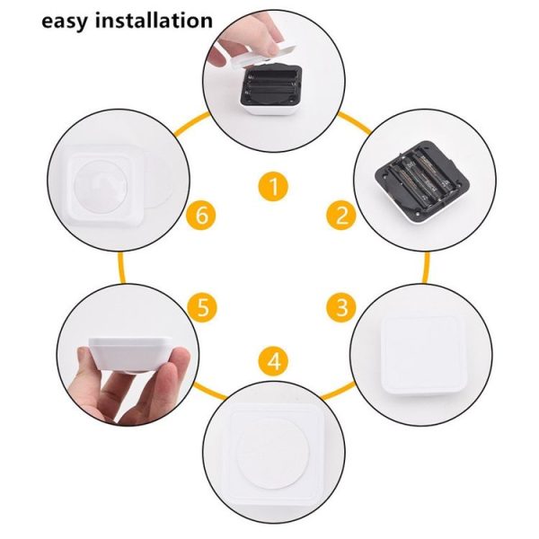 Remote Control Night Light LED Bedside Cabinet RGB Colorful Pat Light (2 Remote Controls + 6 Lights) - Image 7