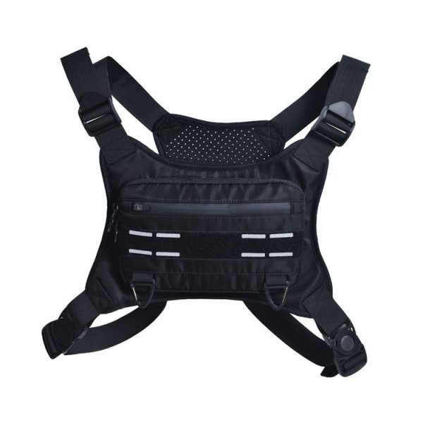 Running Chest Bag Outdoor Sports Vest Cycling Backpack, Size: Free Size (Black)