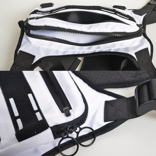 Running Chest Bag Outdoor Sports Vest Cycling Backpack, Size: Free Size (Black) - Image 5