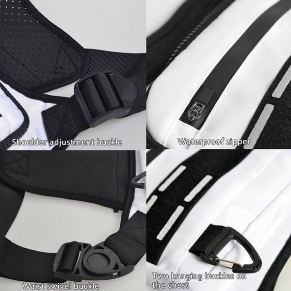 Running Chest Bag Outdoor Sports Vest Cycling Backpack, Size: Free Size (Black) - Image 6