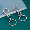 Titanium Alloy Car Keychain Multifunctional Simple Loss Prevention Belt Charm Ring, Style: Classic Model - Image 2