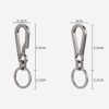 Titanium Alloy Car Keychain Multifunctional Simple Loss Prevention Belt Charm Ring, Style: Classic Model - Image 3