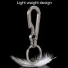 Titanium Alloy Car Keychain Multifunctional Simple Loss Prevention Belt Charm Ring, Style: Classic Model - Image 4