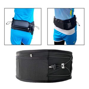 Running Sports Waist Bag Ultra-thin Breathable Belt With Trekking Pole Fixing Strap, Size: XS / S / M