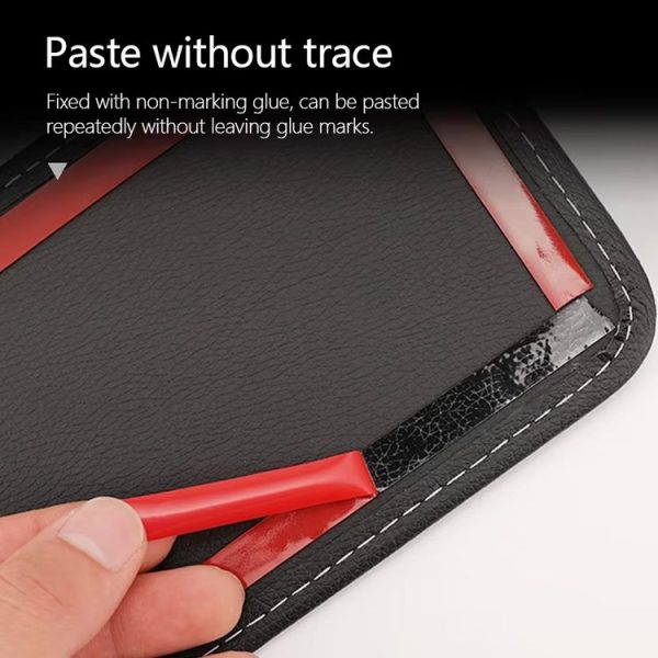 Multifunctional Car-Mounted Adhesive Mesh Bag For Storage Hanging Bags (Black) - Image 4